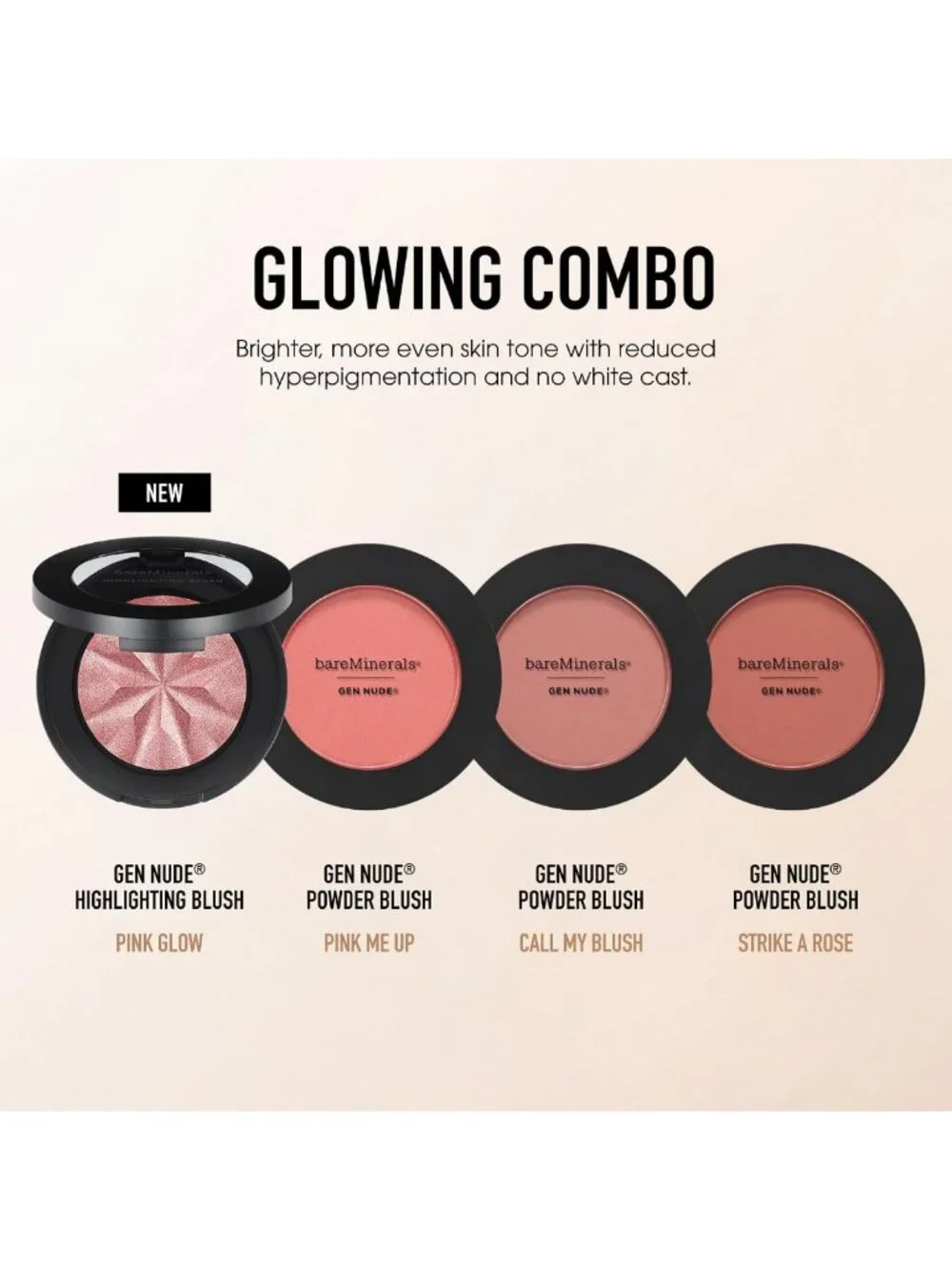 Pink Glow Highlighting Blush - Radiant Finish, Long-Lasting Formula, 3.2g